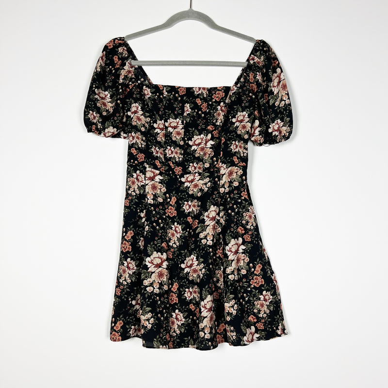 Abercrombie & Fitch Floral Flower Pattern Corset Top Off The Shoulder Dress XS