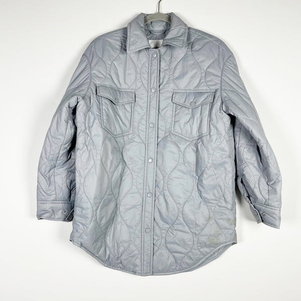 Wilfred Free Aritzia The Ganna Insulated Shirt Jacket Quilted Vegan Down Shacket