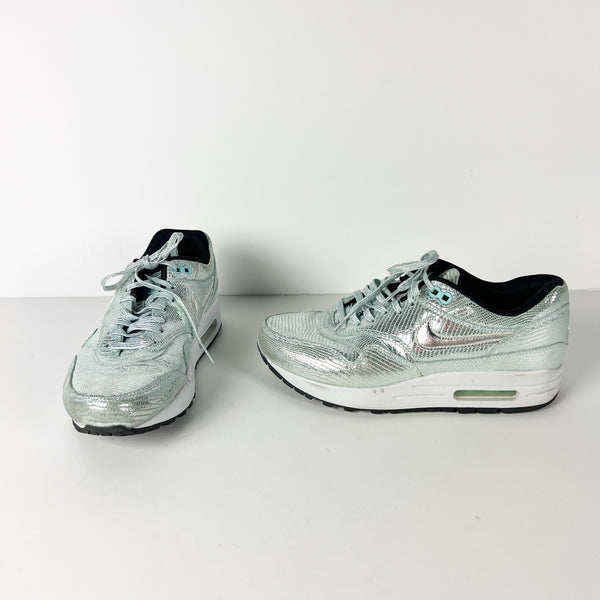 Nike Women's Air Max 1 QS Disco Ball Low Top Lace Up Glacier Ice Sneakers Shoes