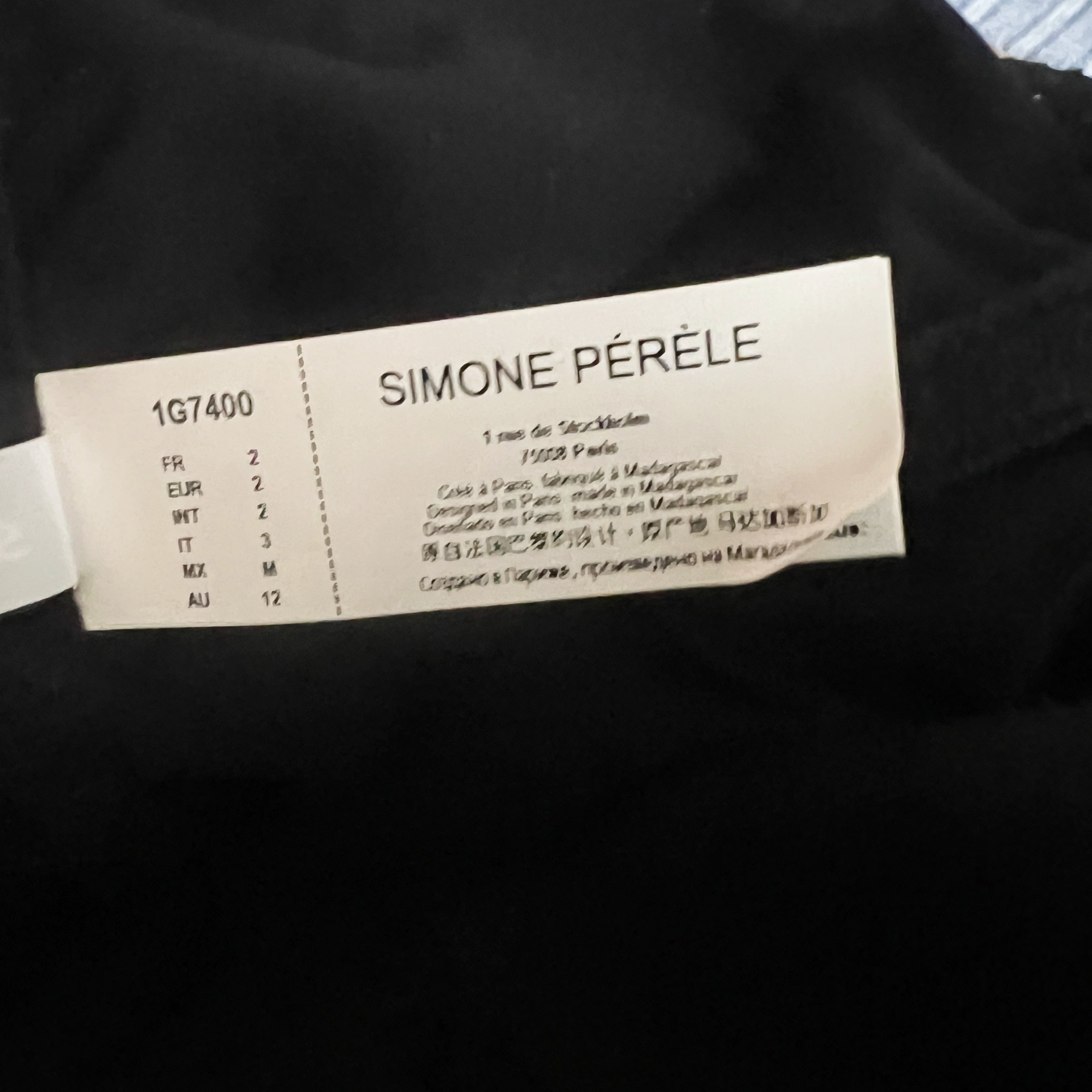 NEW Simone Perele Desiree Tweed Boucle Bustier Bra Cup Tank Top Black Gold 2