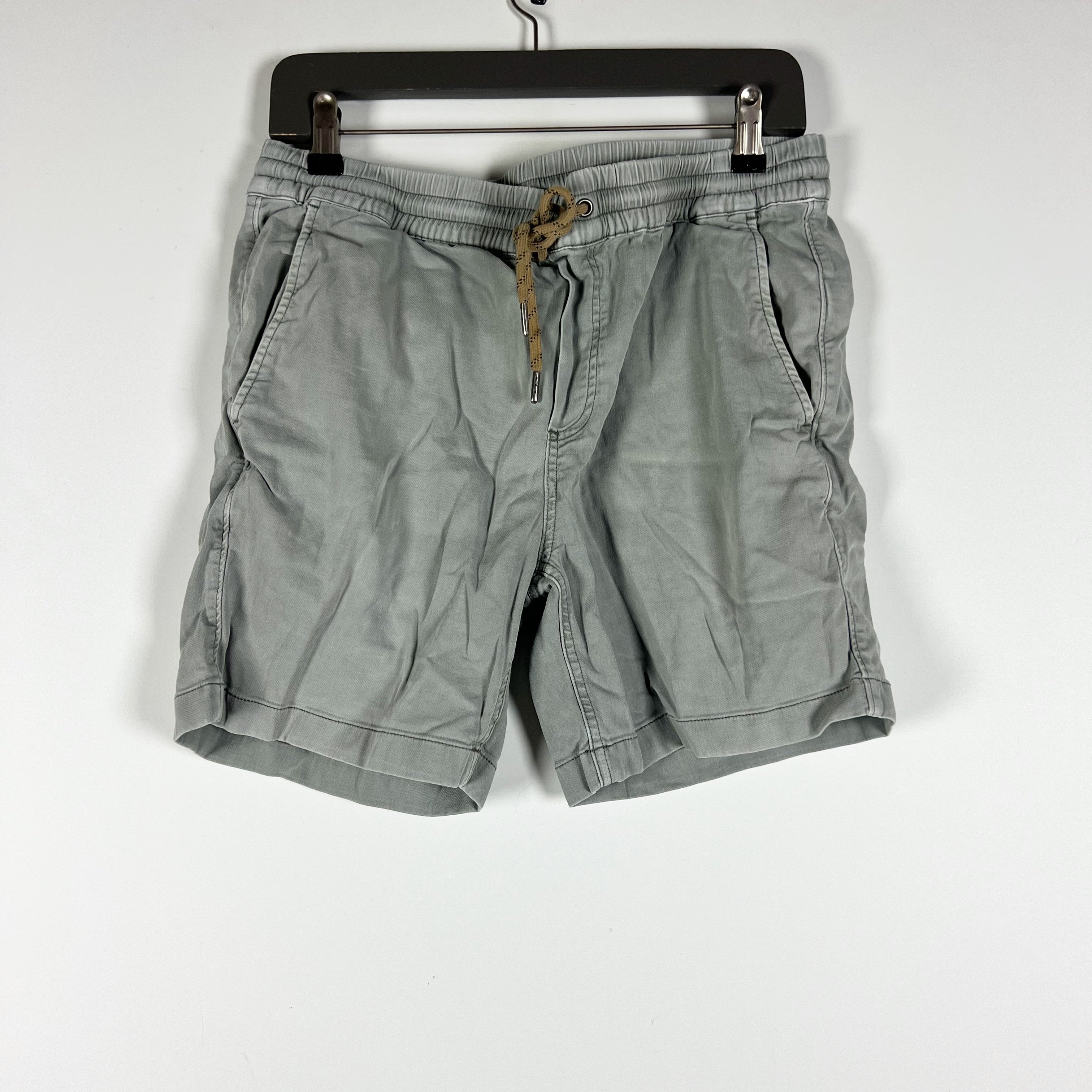 Faherty Men's Essential Linen Organic Cotton Modal Pull On Casual Shorts Gray M