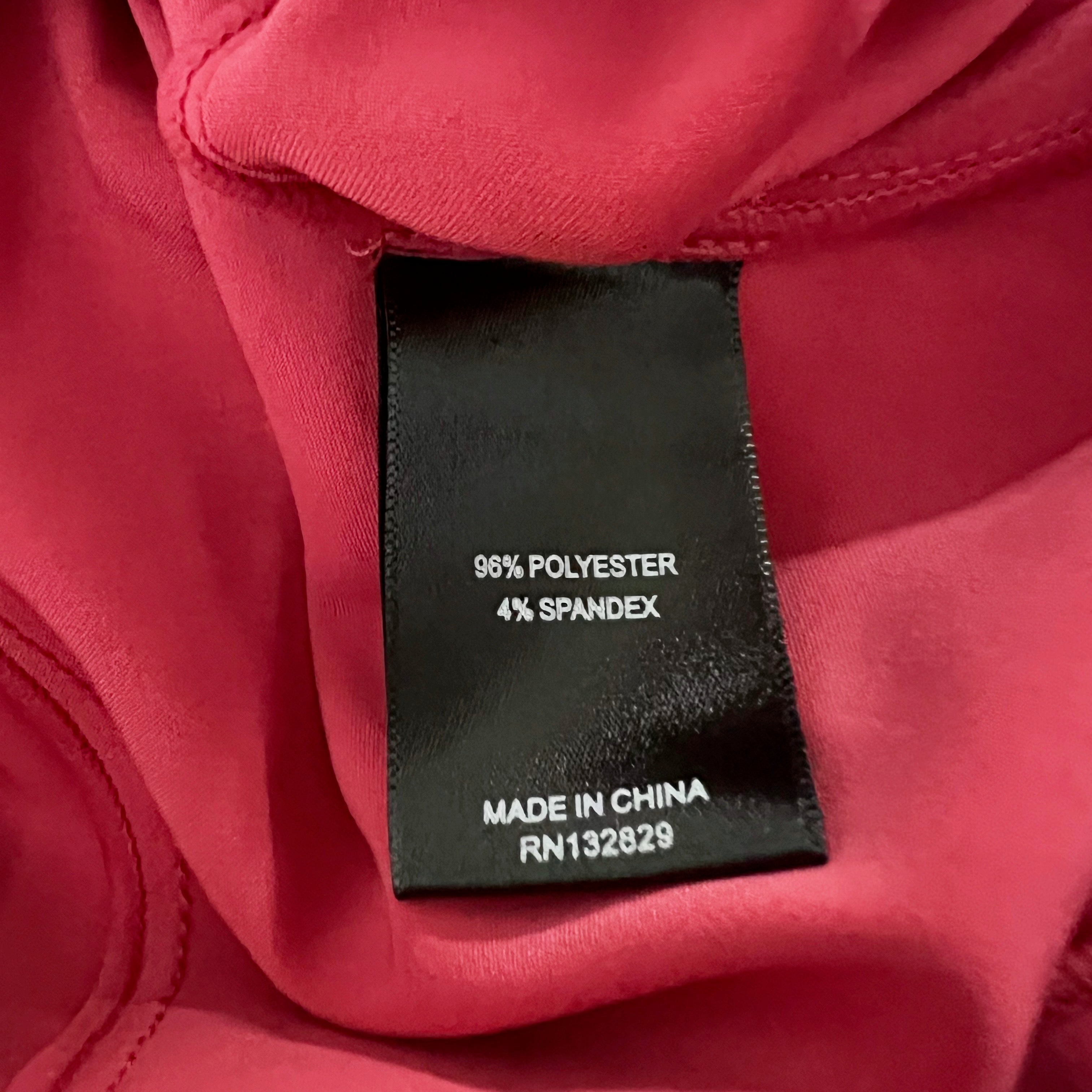 Michael Costello x Revolve Michail Satin Strapless Bustier Mini Dress Hot Pink