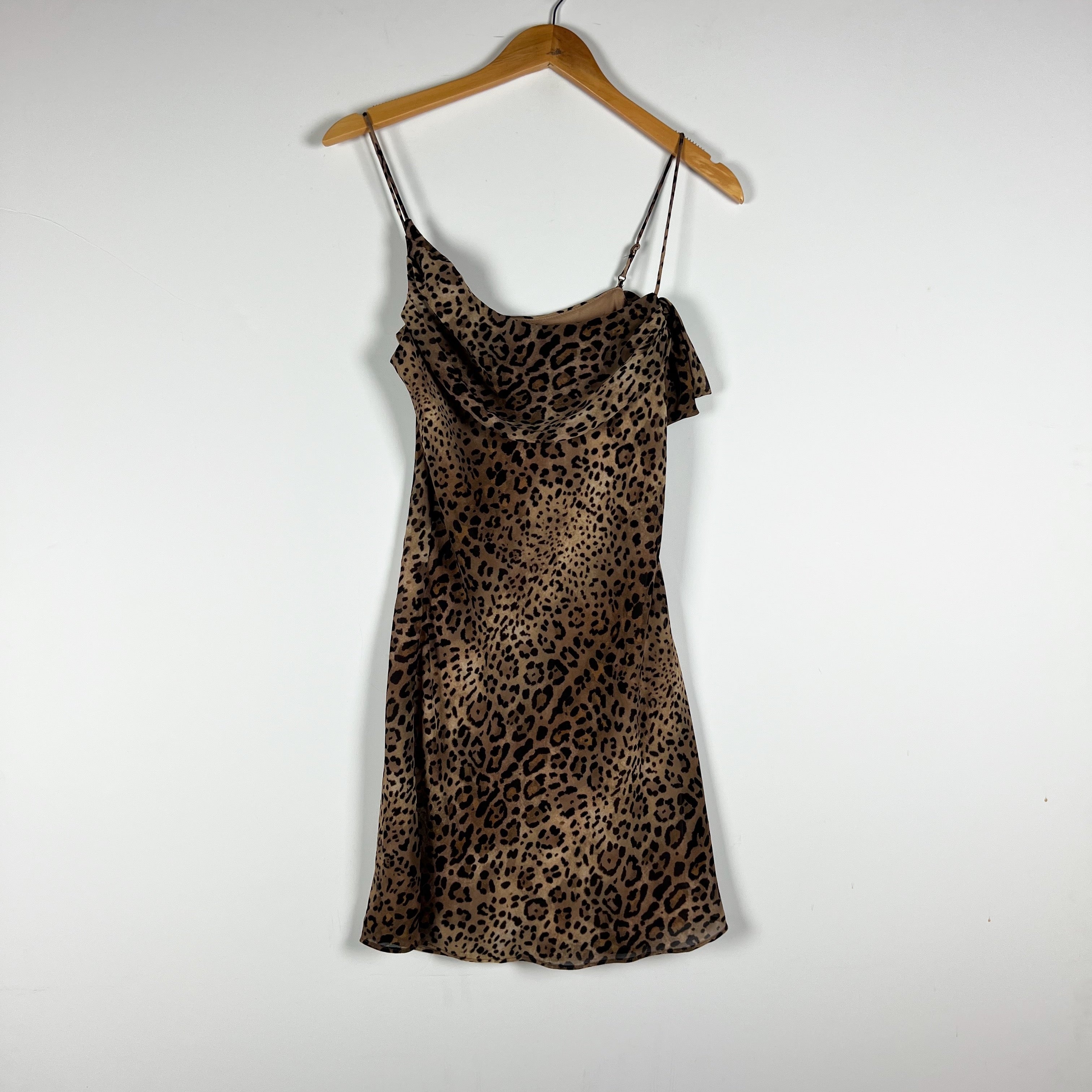 House Of Harlow 1960 Idris Cheetah Leopard Animal Print Pattern Mini Dress XS