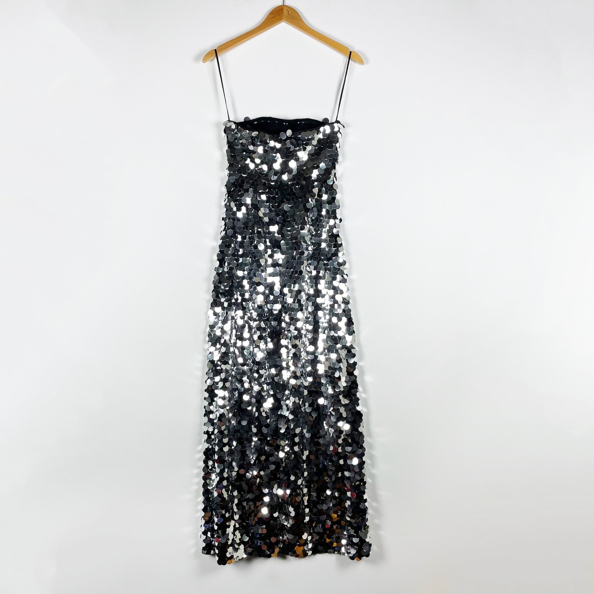 House of Harlow 1960 x Revolve Valentina Silver Sequin Sparkle Embellished Dress