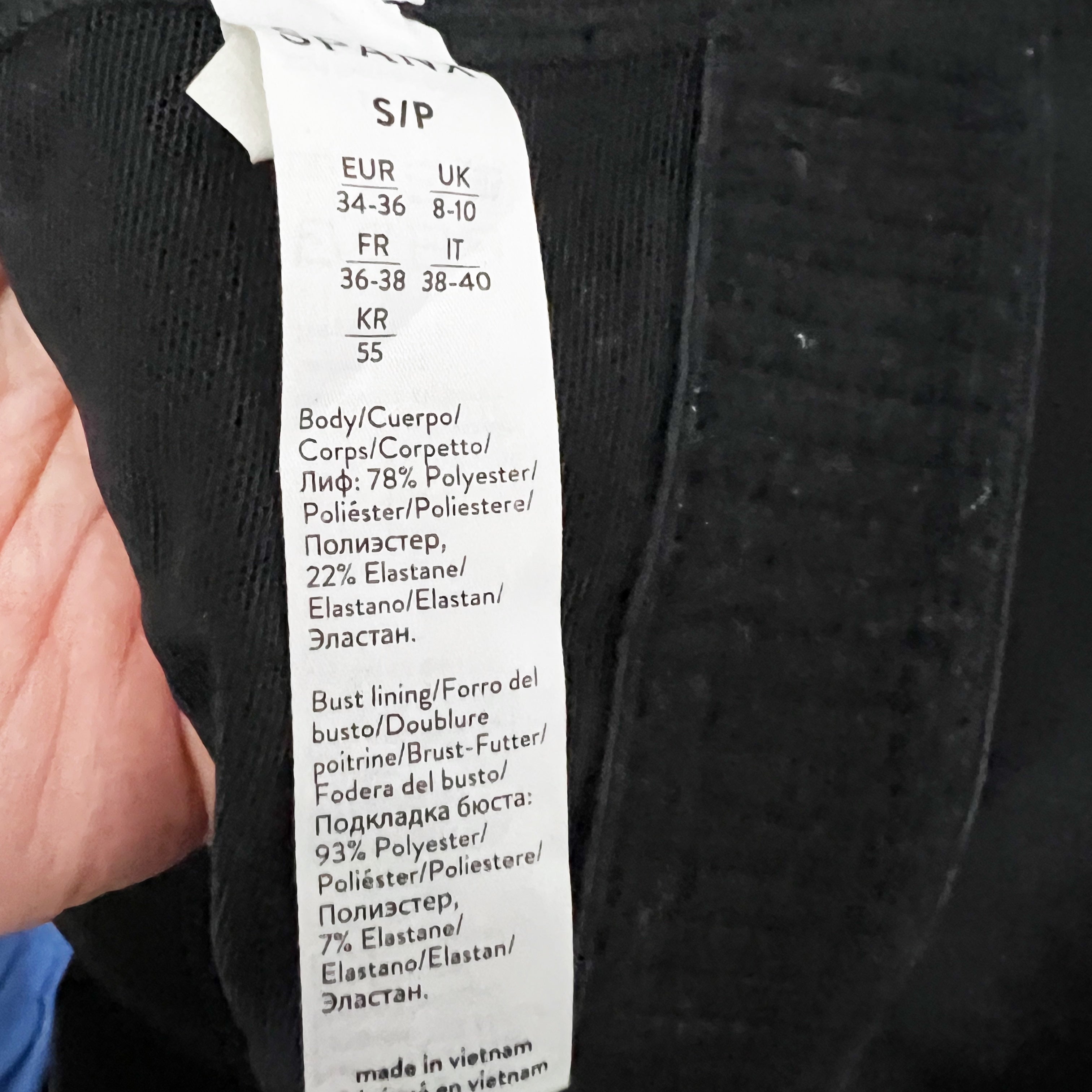 Spanx Spanxshape Get Moving Longline Medium Impact Racerback Sports Bra Black S