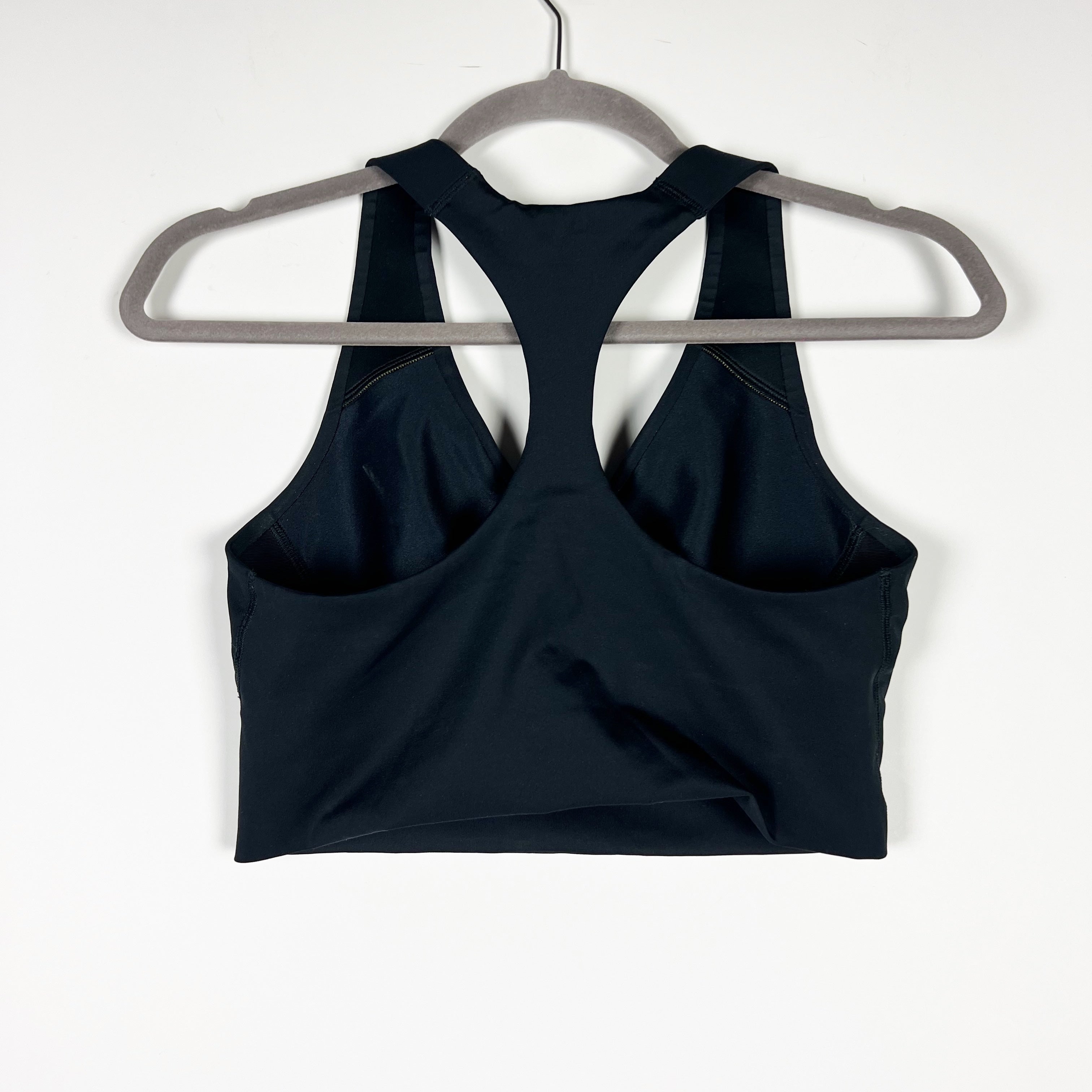 Spanx Spanxshape Get Moving Longline Medium Impact Racerback Sports Bra Black S