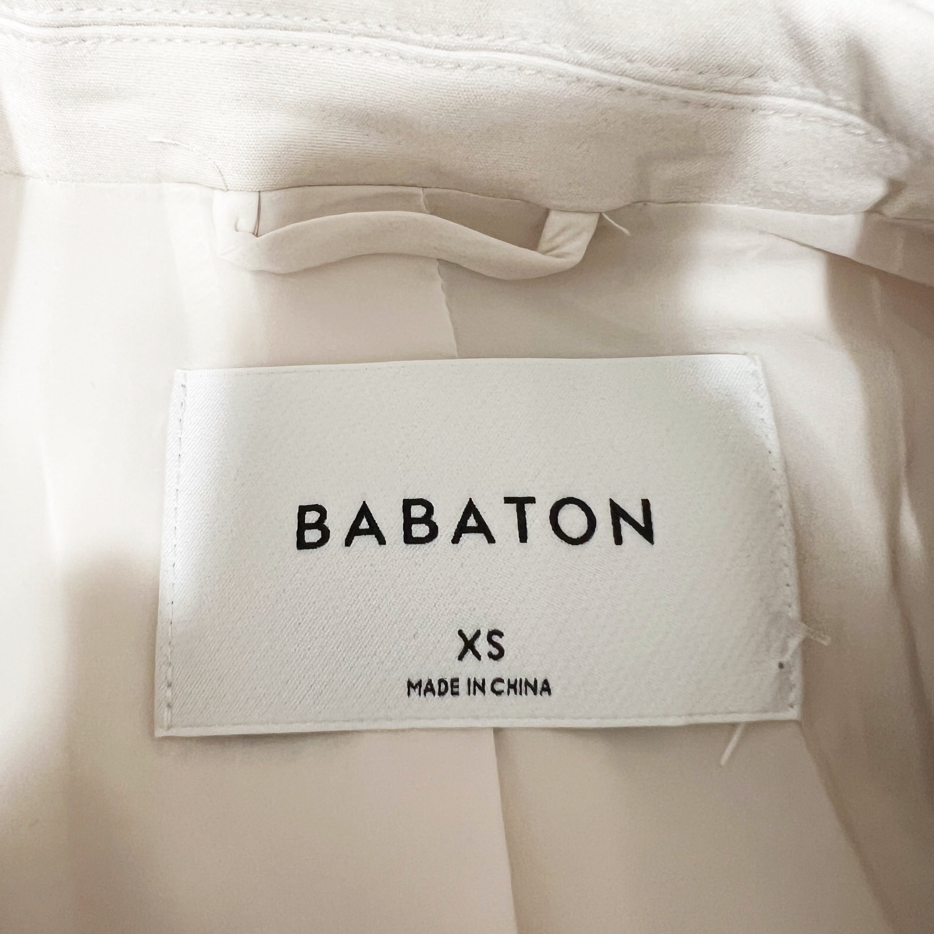 Babaton Aritzia Ella Double Breasted Structured Cropped Blazer Jacket Ivory XS