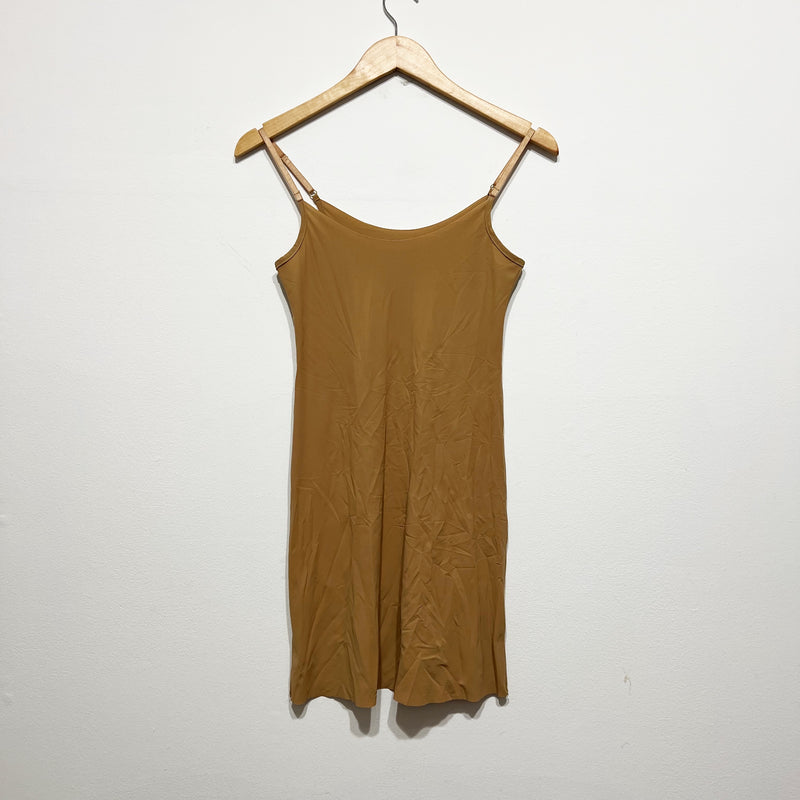 Commando Classic Mini Cami Shaping Seamless Underdress Slip Dress Caramel S/M