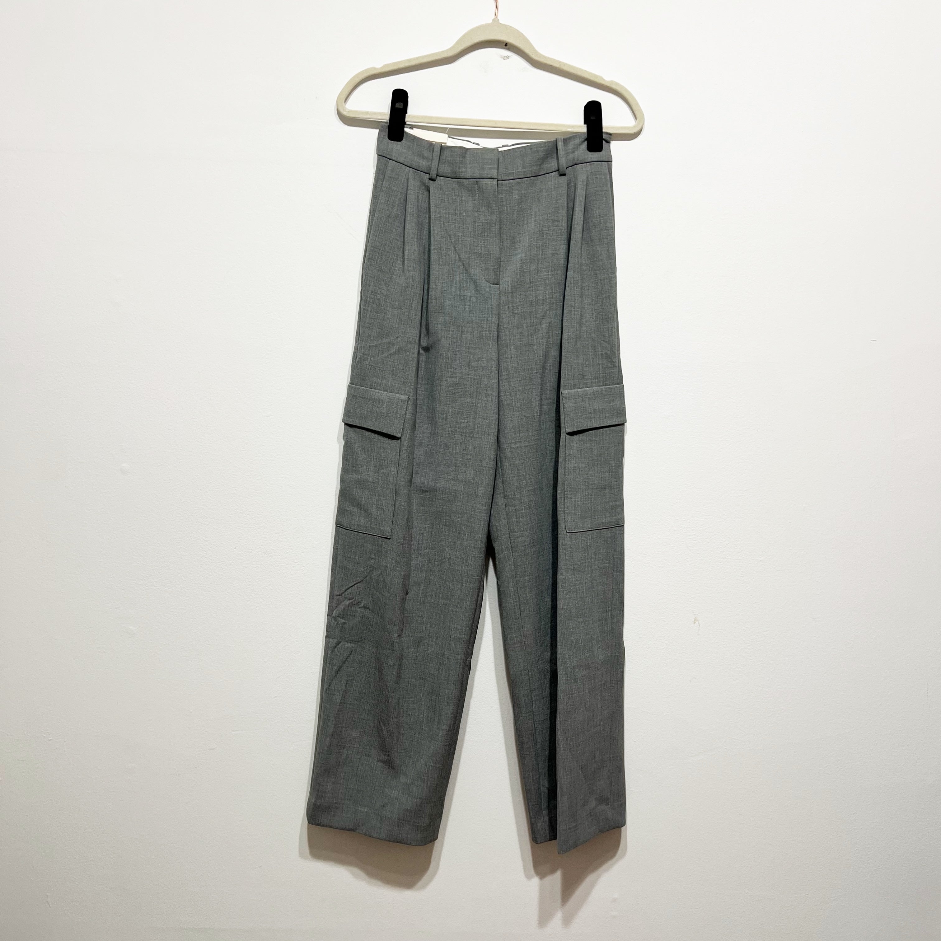 NEW Babaton Aritzia Spotlight Cargo Pocket Full Length High Rise Wide Leg Pants
