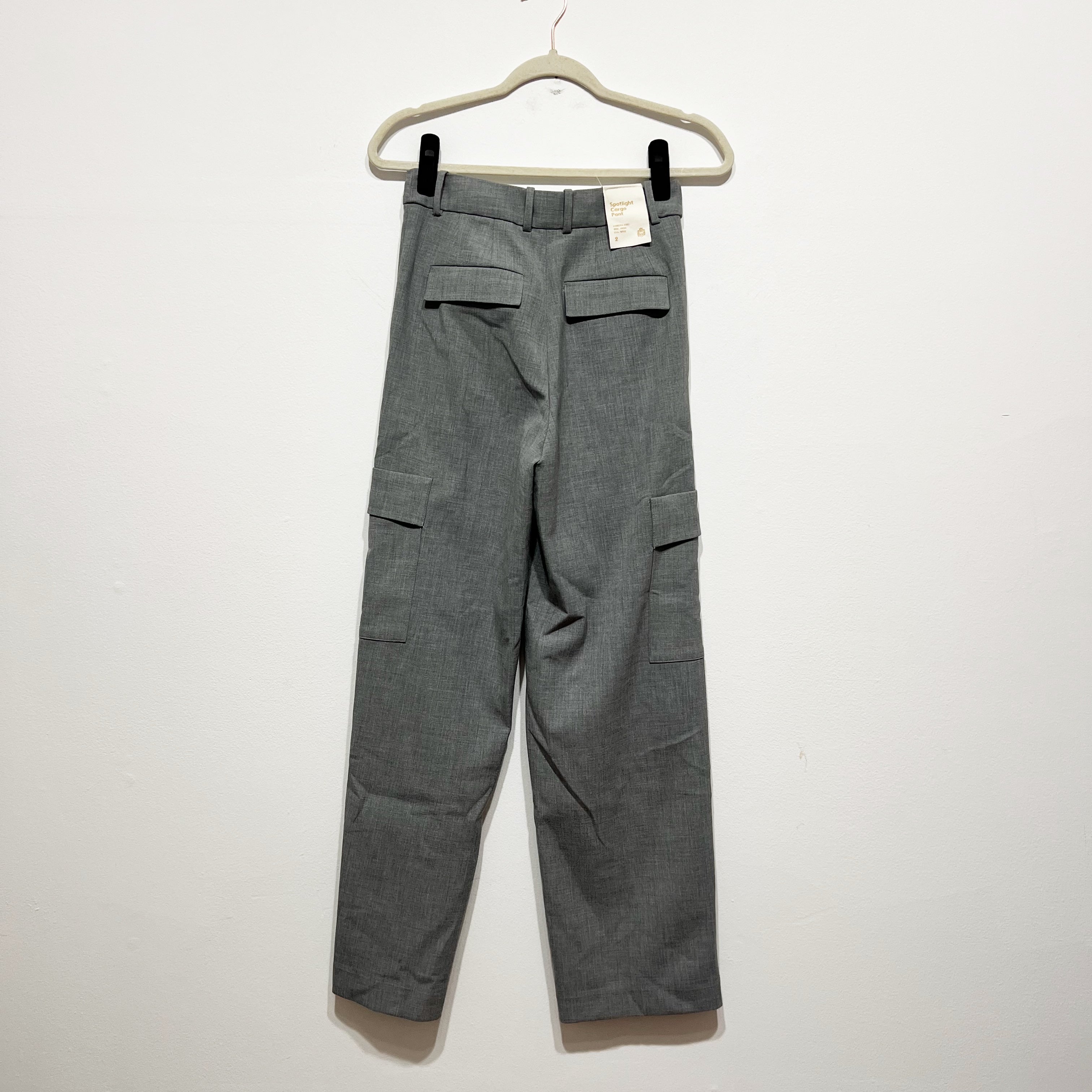 NEW Babaton Aritzia Spotlight Cargo Pocket Full Length High Rise Wide Leg Pants