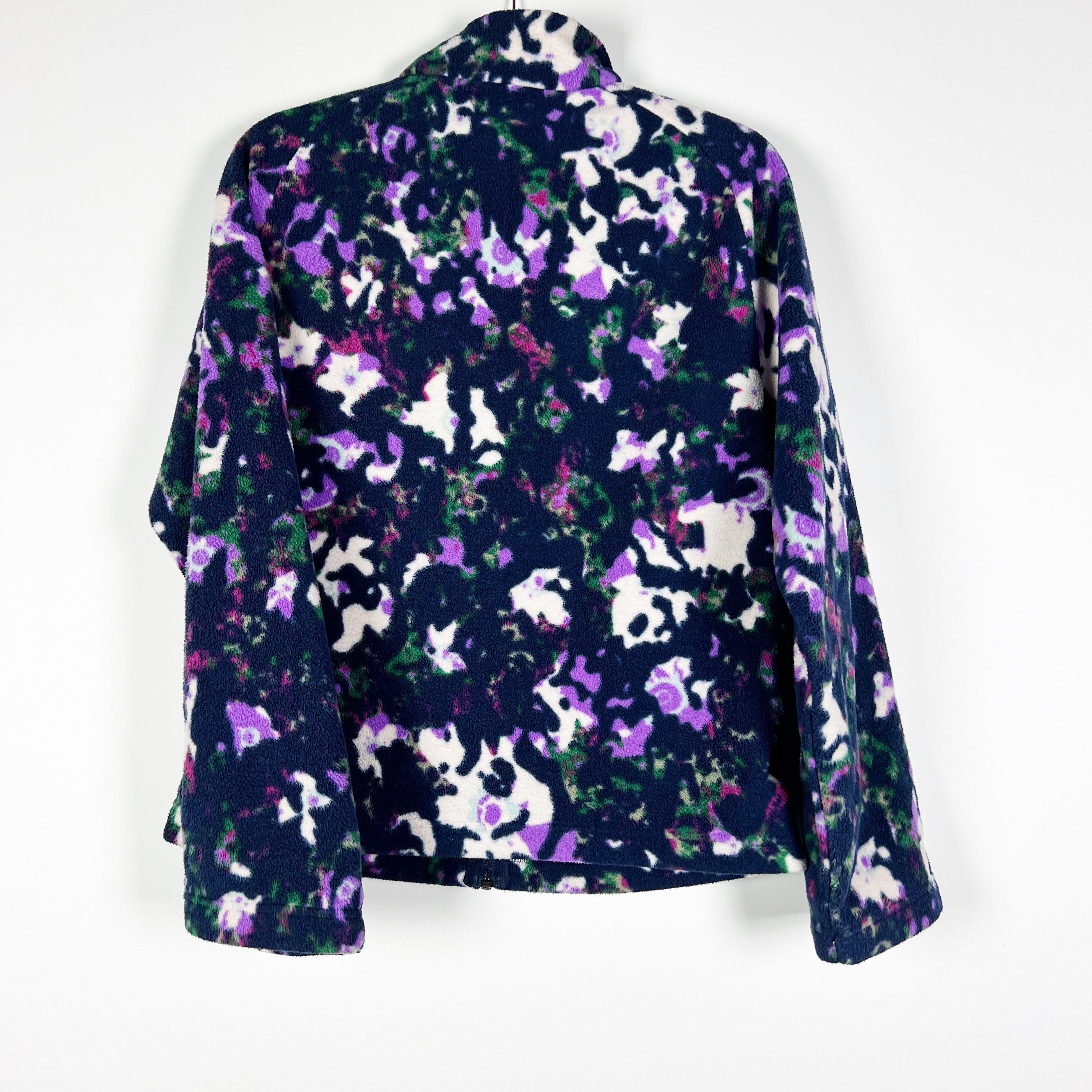 Adidas Women's Polarfleece Full Zip Multi Color Abstract Lightweight Jacket S