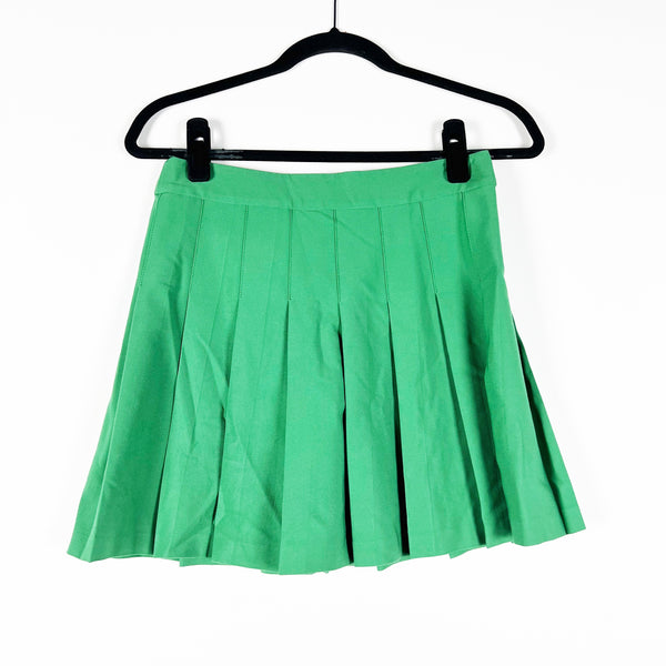 Sundeh Aritzia Olive Pleated School Girl Cheerleader High Waisted Mini Skirt 6