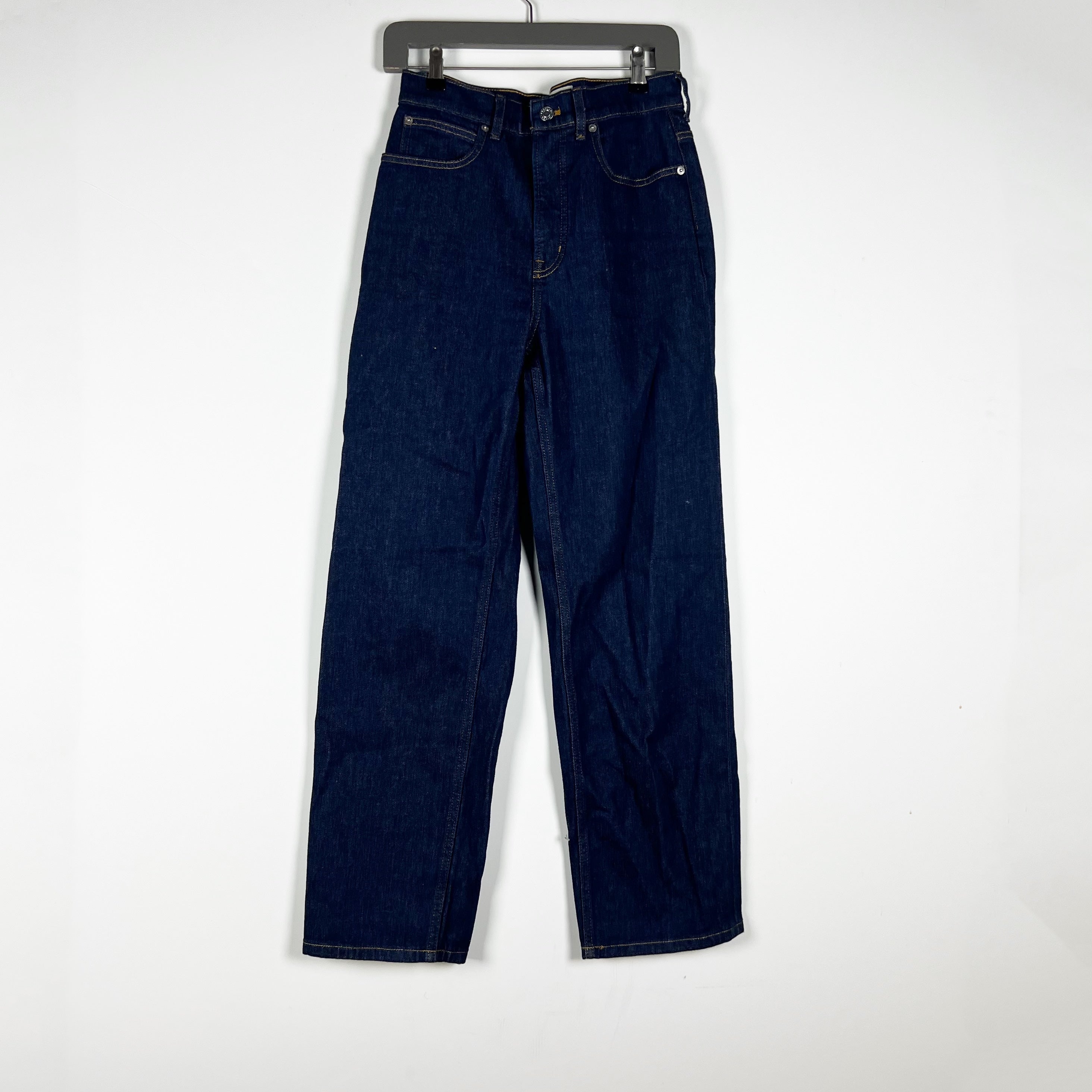 Everlane Women's The Way High Organic Cotton Stretch Straight Leg Denim Jeans 27