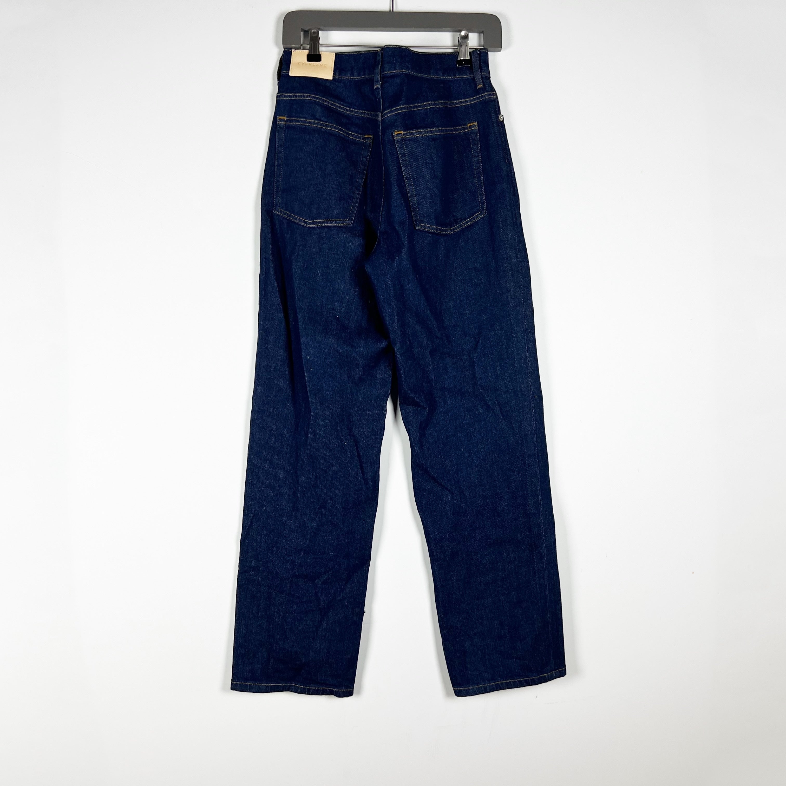 Everlane Women's The Way High Organic Cotton Stretch Straight Leg Denim Jeans 27