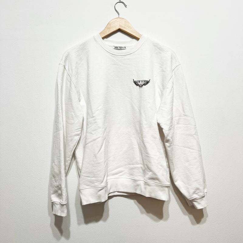 Zara Hamptons Long Island Pickleball Tennis Graphic Print Crew Neck Sweatshirt M
