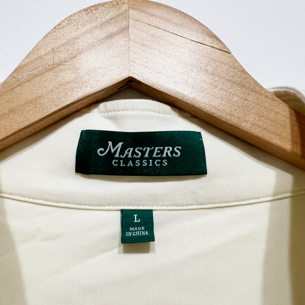 The Masters Classics Women's Cotton Blend Quarter Zip Pullover Sweater Ivory L