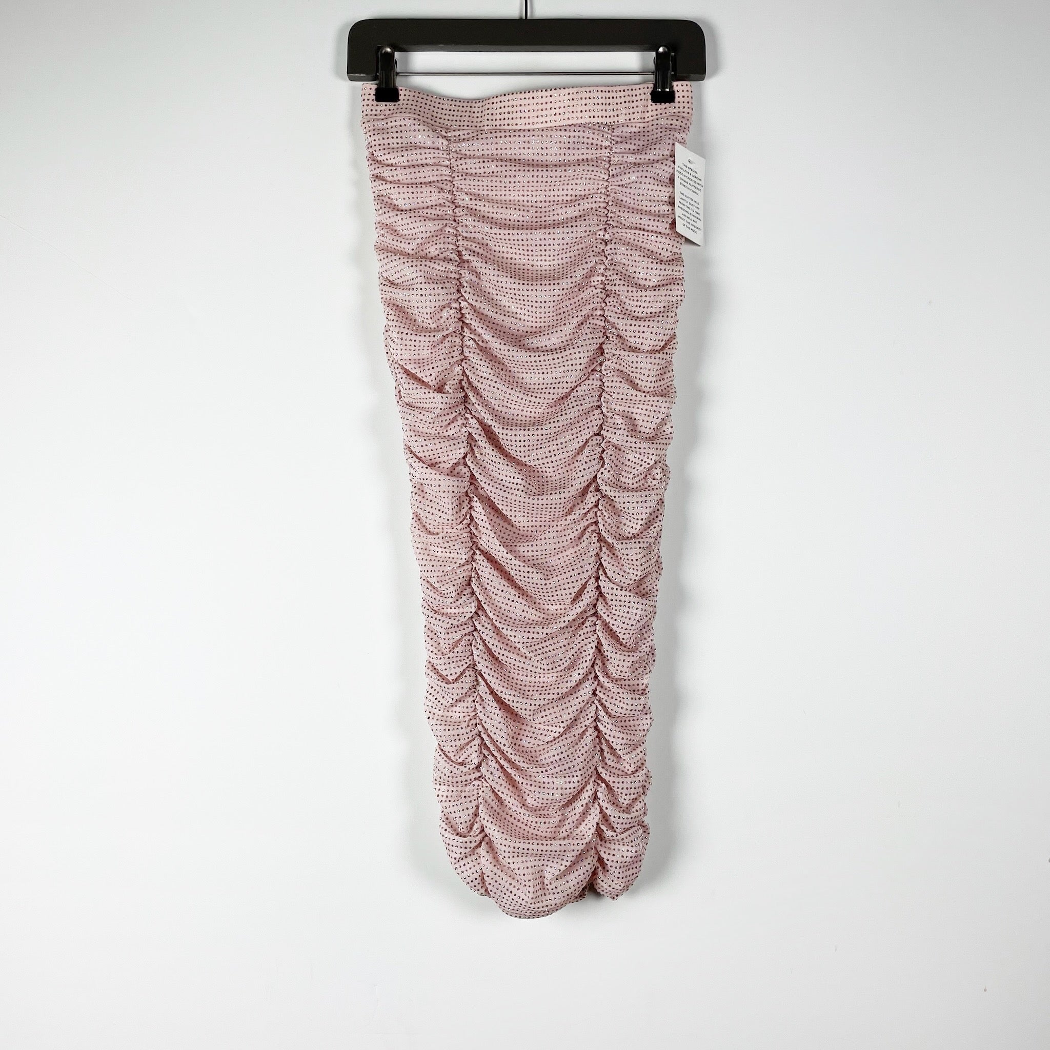 NEW For Love And Lemons x Victoria's Secret All That Glitters Ruched Midi Skirt