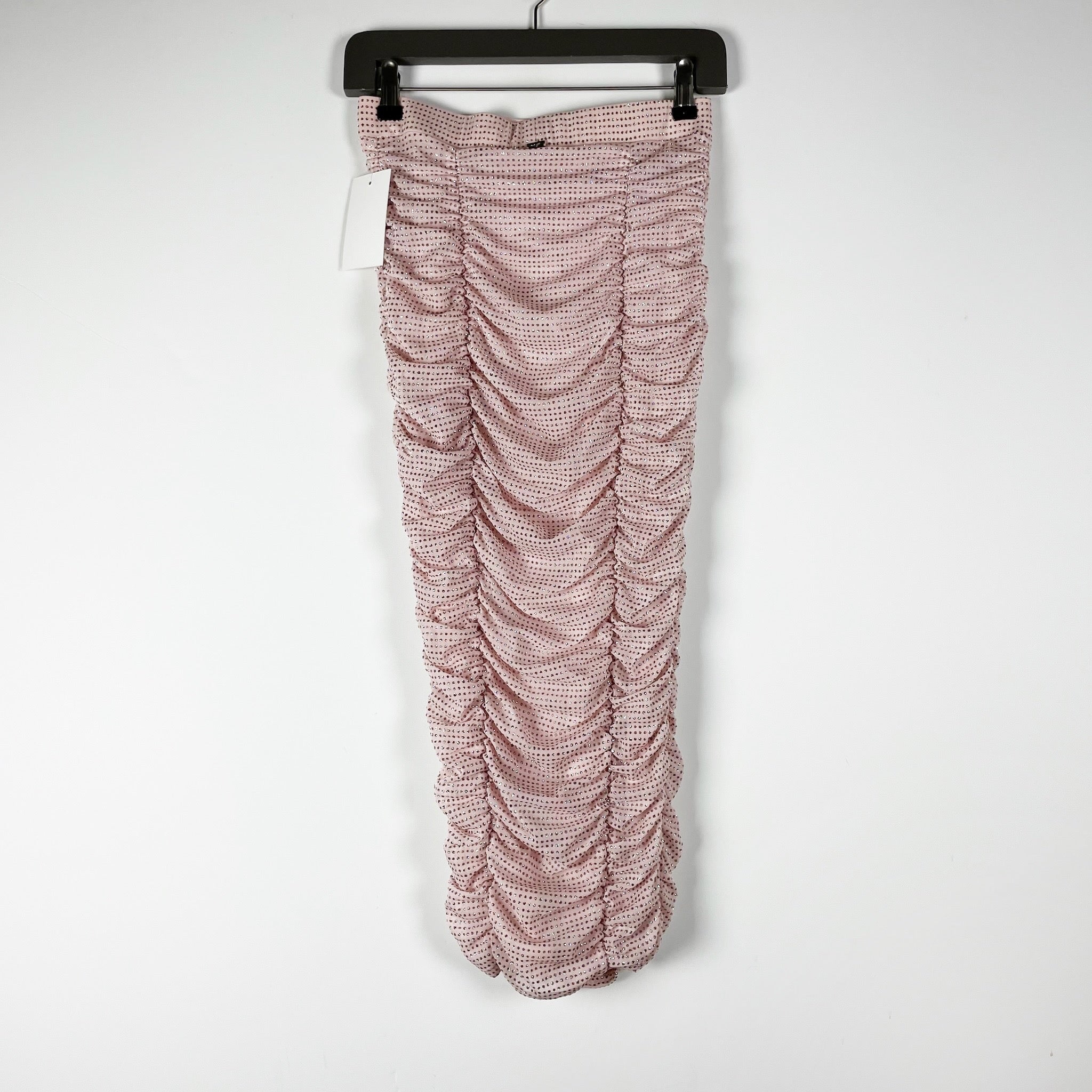 NEW For Love And Lemons x Victoria's Secret All That Glitters Ruched Midi Skirt
