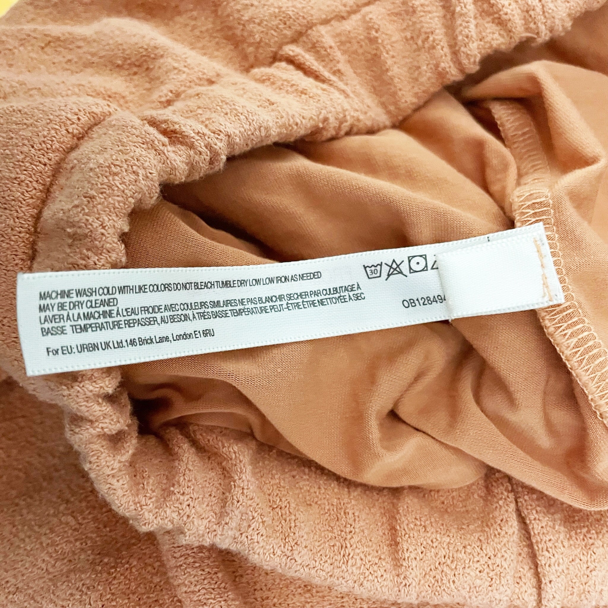 Free People Beach Ace Set Cotton Terry Swing Mini Skirt Skirt Peach Pit Small