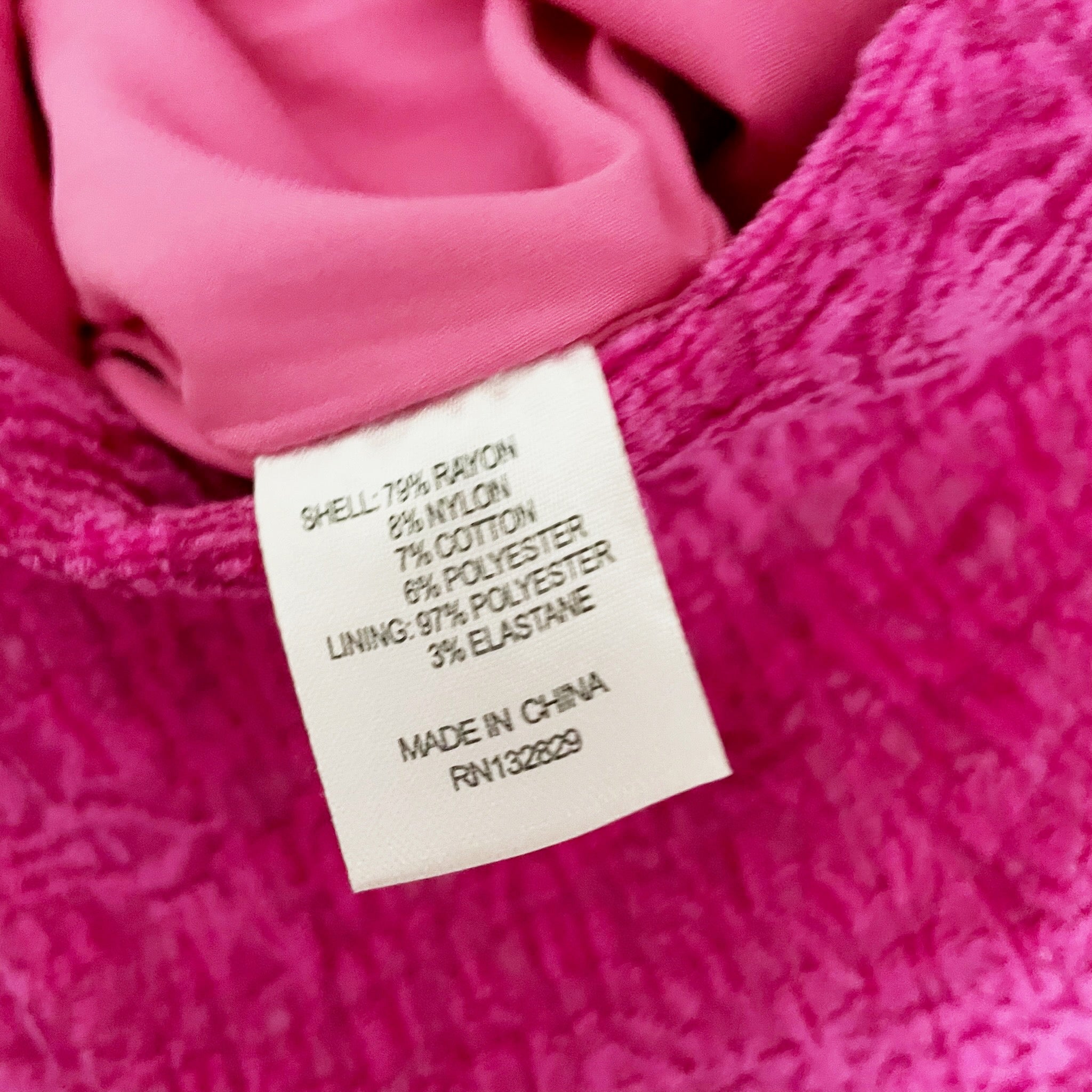 Majorelle Penelope Cotton Blend Textured Crystal Jewel Button Mini Skirt Pink M