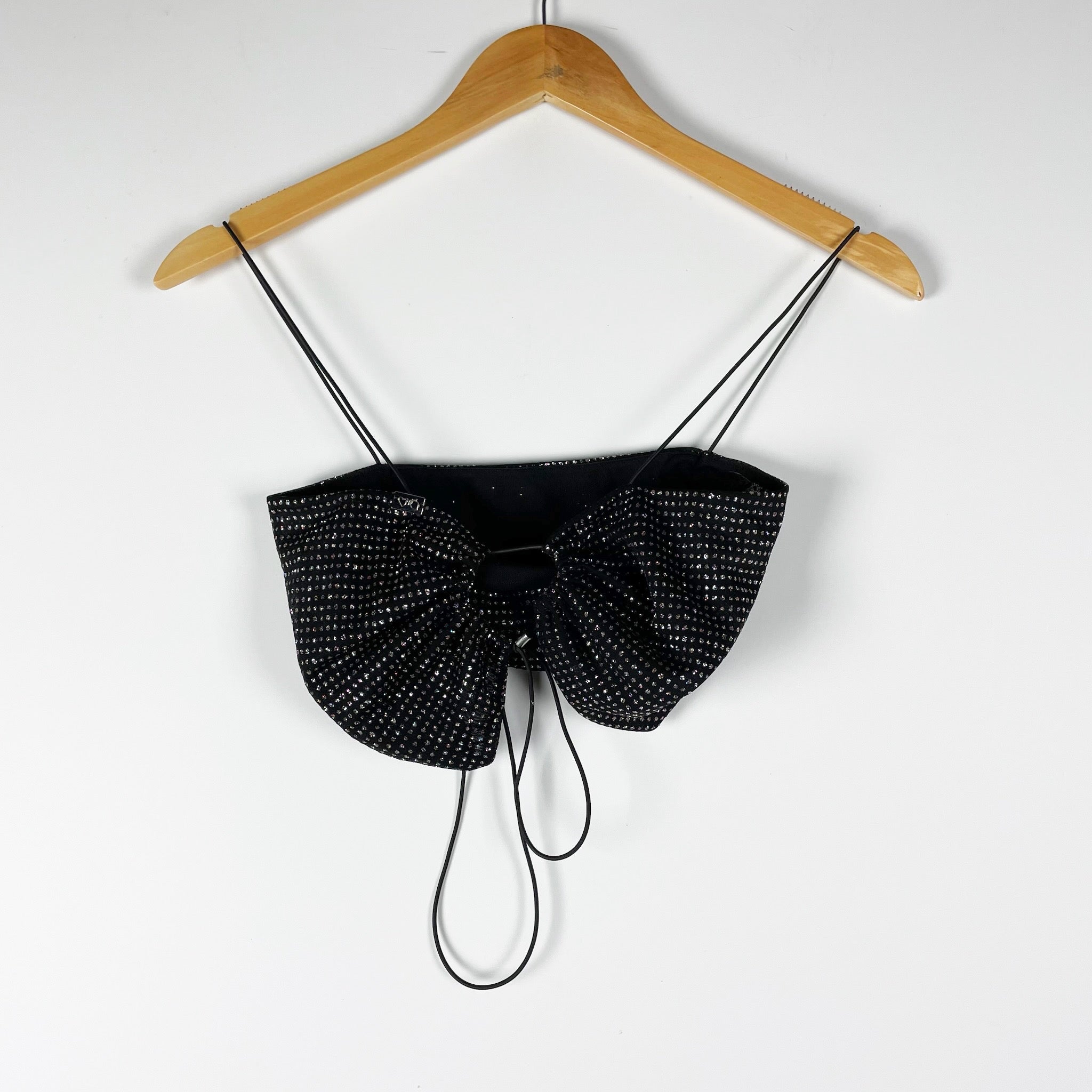 For Love And Lemons x Victoria's Secret All That Glitters Mesh Sparkle Crop Top