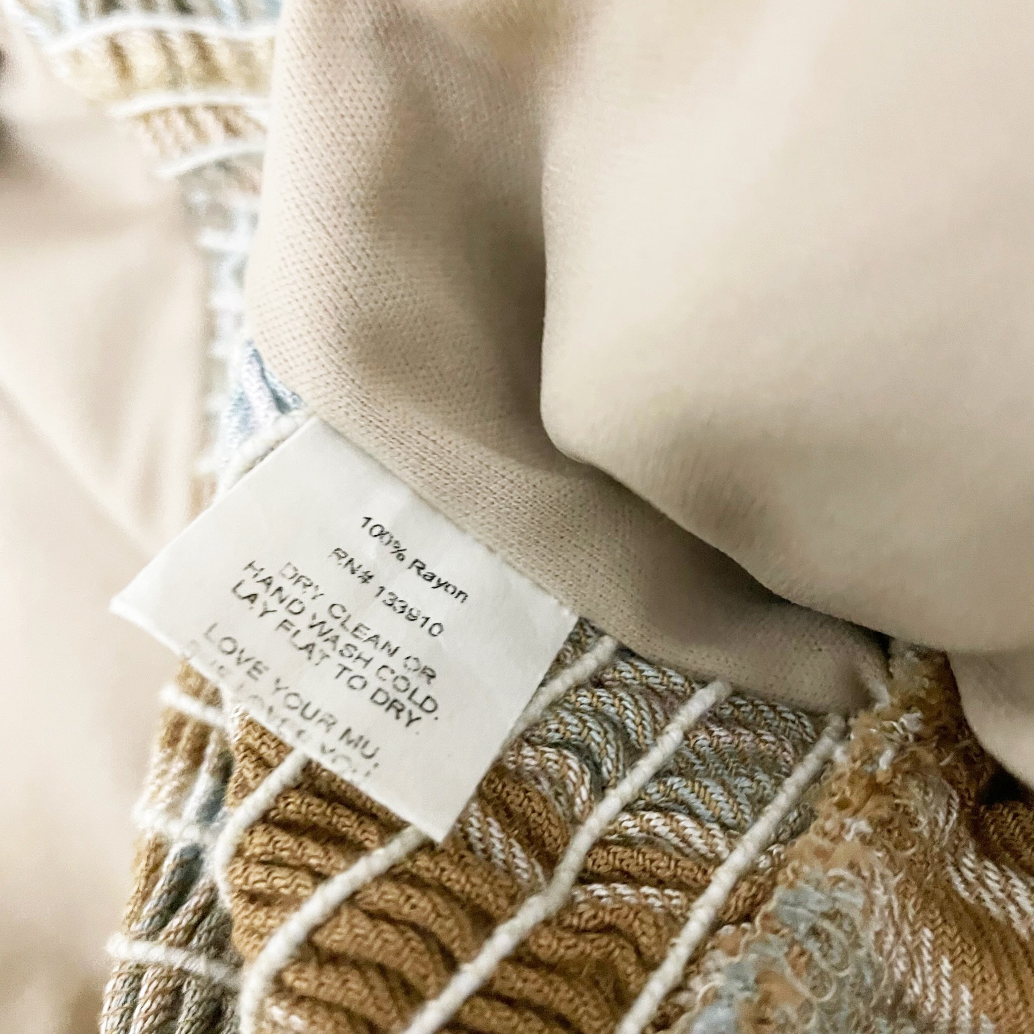 Show Me Your Mumu Jenna Ruched Front Long Sleeve Crop Top Shirt Plaid Print S