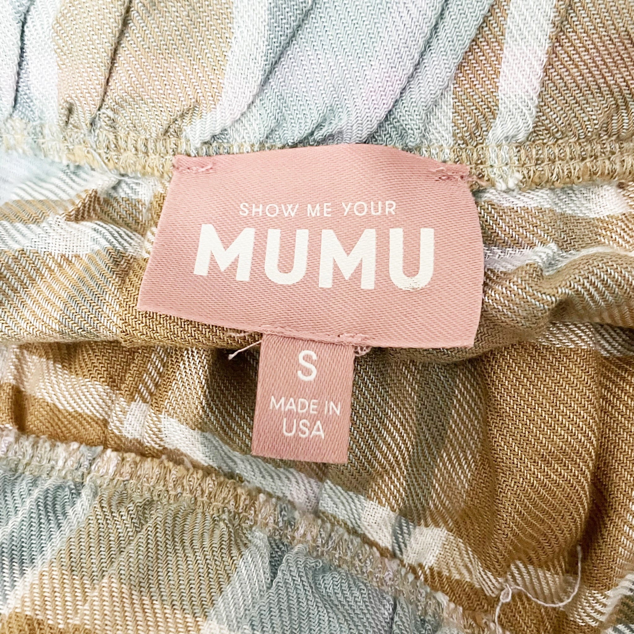 Show Me Your Mumu Mariah Midi Smocked Waist Asymmetrical Georgetown Plaid Skirt