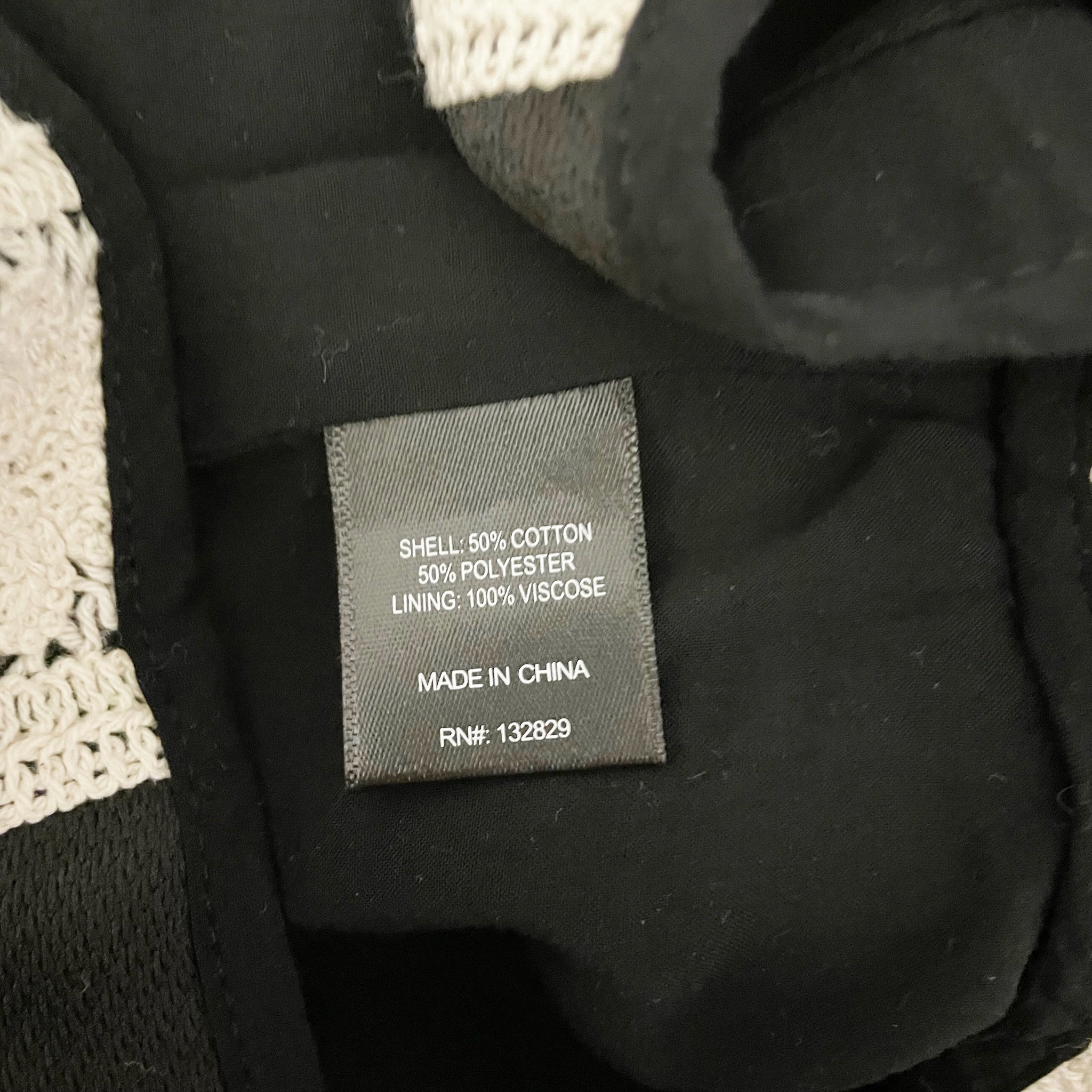 Tularosa Anna Black Ivory Cotton Crochet Knit Gingham Check Crop Tank Top Small