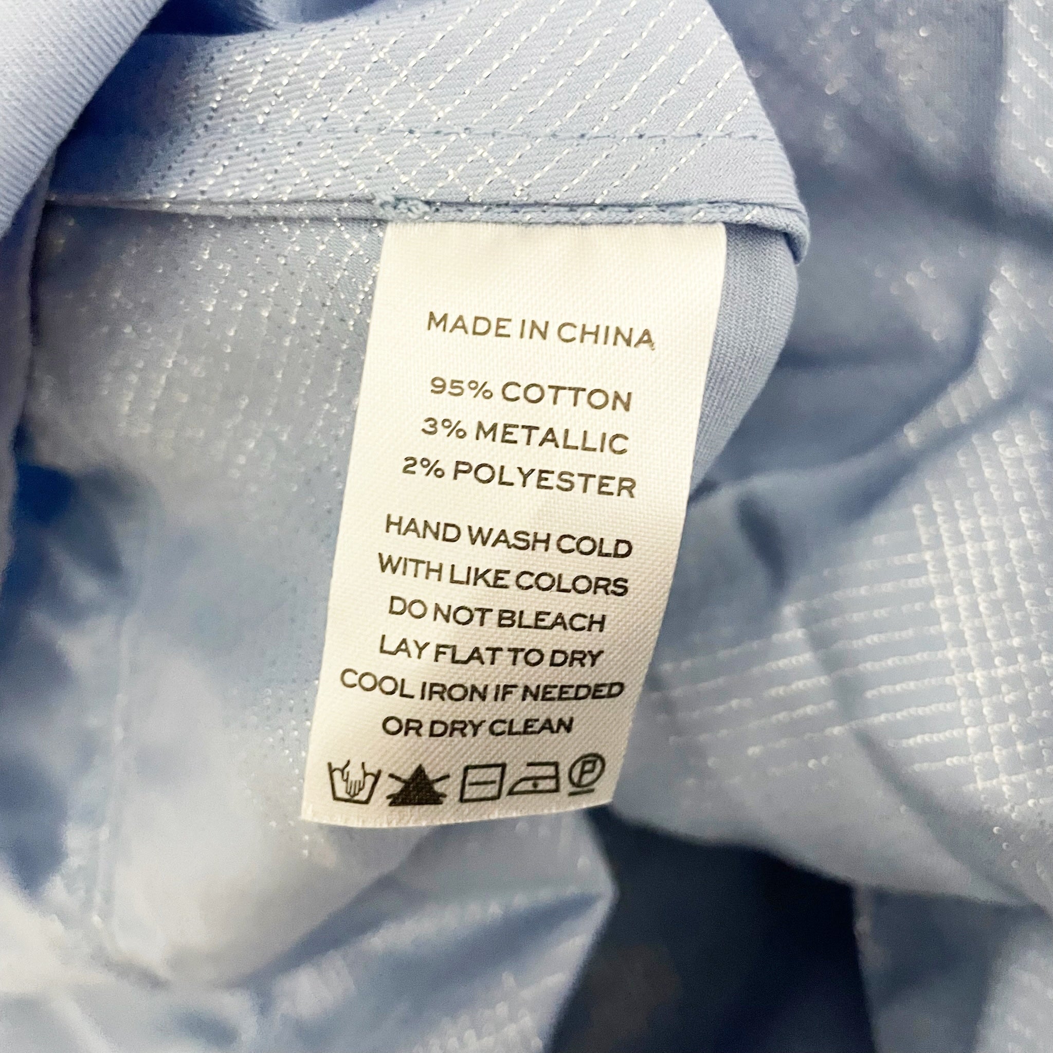 NEW Hill House Home The Ellie Nap Dress Light Blue Glitter Sparkle Check Medium