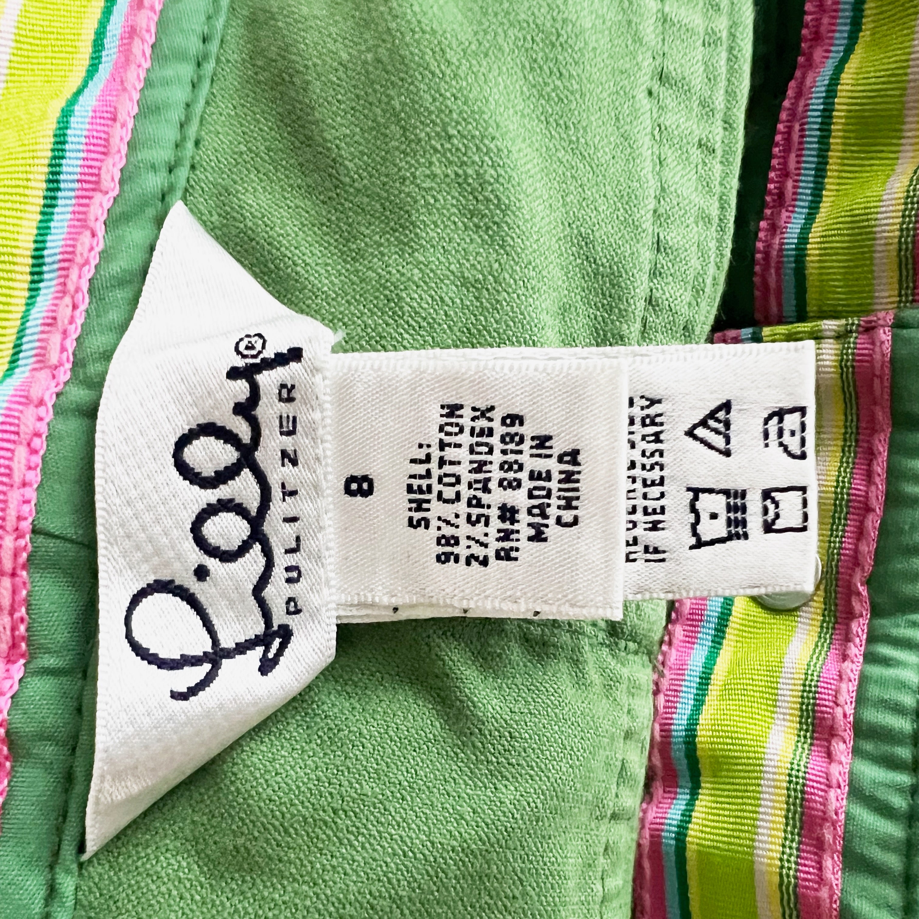 NEW Lilly Pulitzer Vintage White Label Main Line Corduroy Velvet Pants Varsity 8