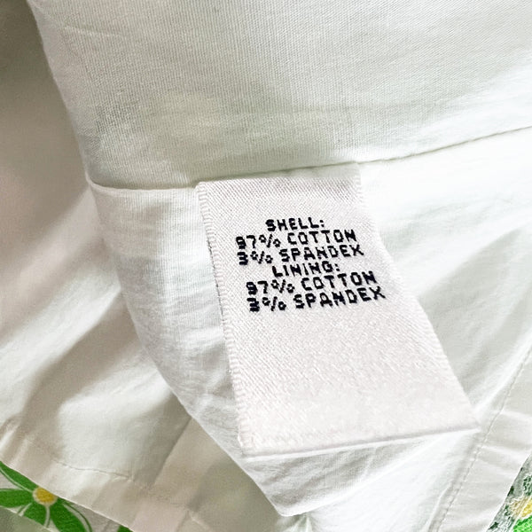 Lilly Pulitzer Cotton Stretch Strapless Fit Flare Mini Dress Daisy Floral Print