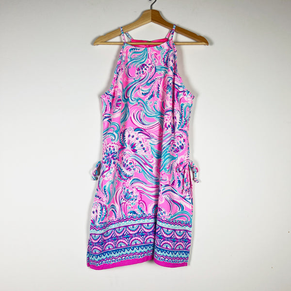 NEW Lilly Pulitzer Pearl Romper Mini Dress Dont Be Jelly Prosecco Pink 8