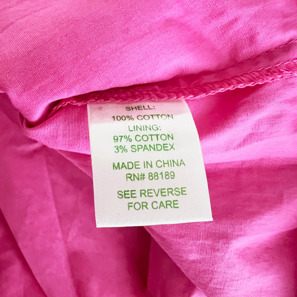 NEW Lilly Pulitzer Mariekate Cotton Crochet Lace Dress Go To Batt Hotty Pink M
