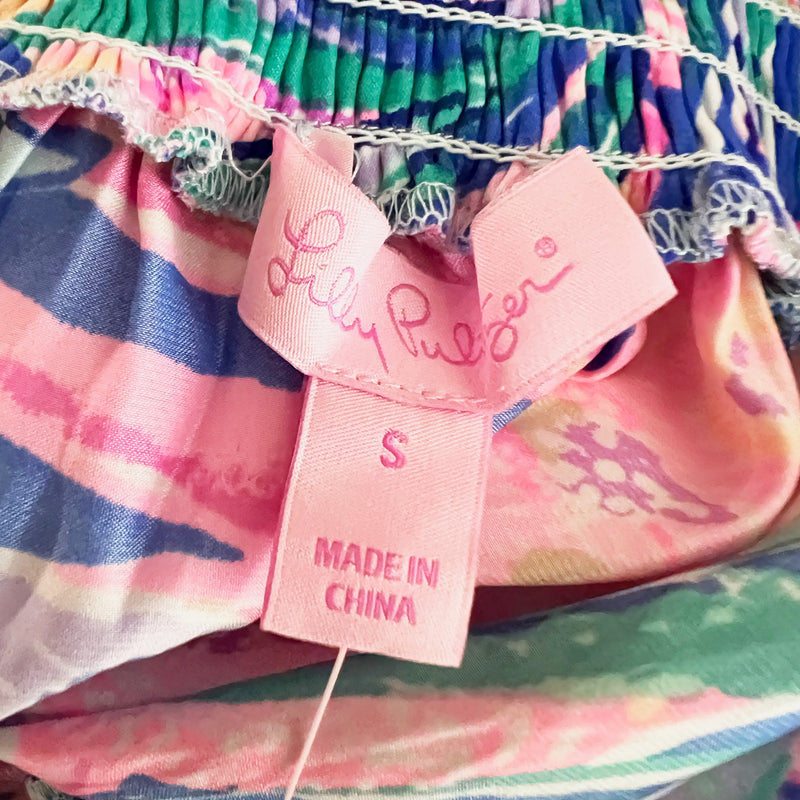 NEW Lilly Pulitzer Tobyn Tunic Off The Shoulder Multi Gypset Paradise Dress S