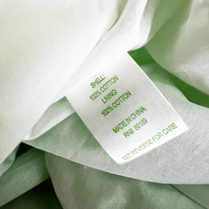 NEW Lilly Pulitzer Delia Cotton Resort White Stinger Large Glitter Green Dress 8