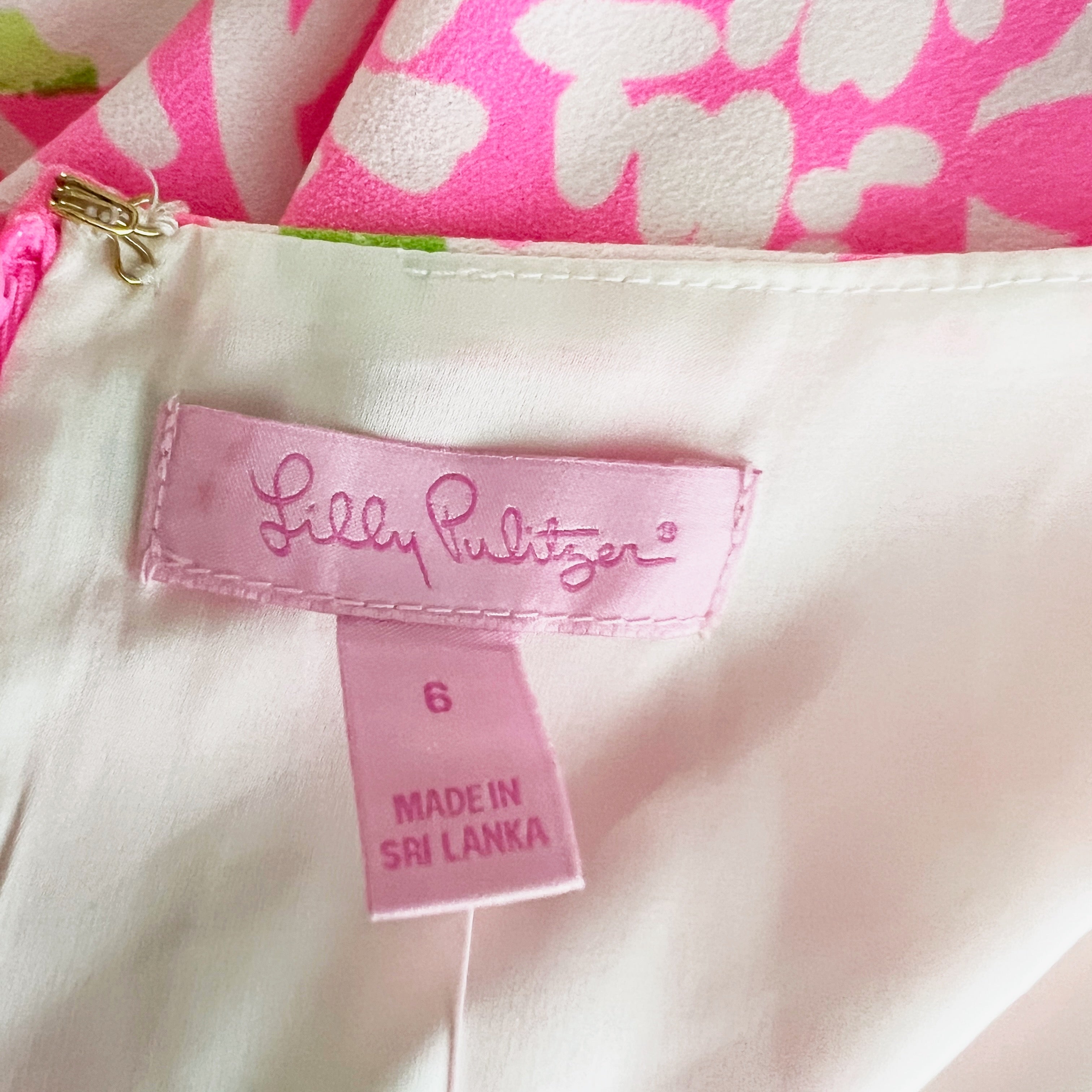 NEW Lilly Pulitzer Donna Side Tie Mini Shift Romper Home Slice Pink Sunset Print