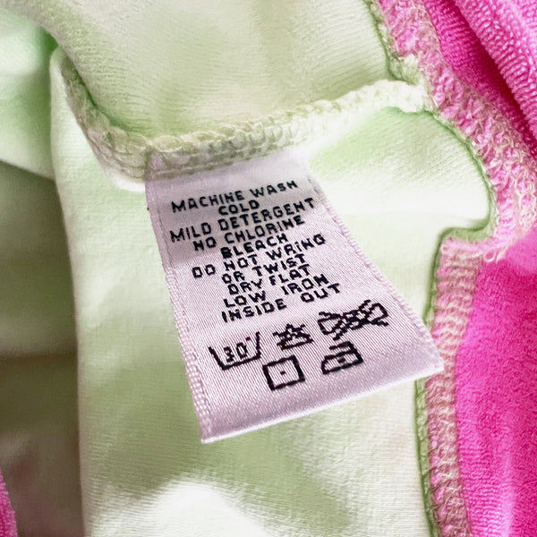 NEW Lilly Pulitzer Vintage White Label Jeri Cotton Terry Zip Jacket Palm Green M