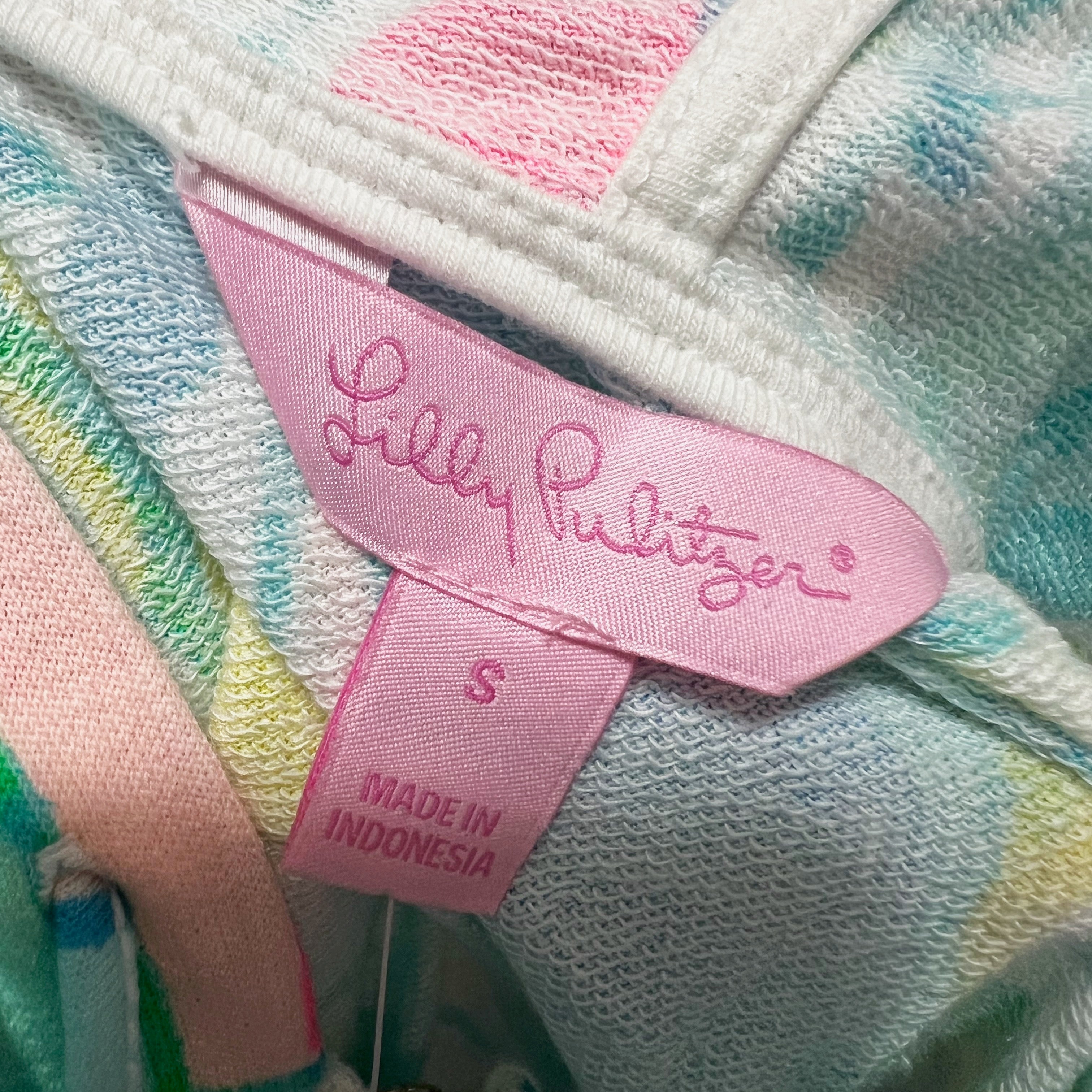 NEW Lilly Pulitzer Mooring Cotton Modal Full Zip Hoodie Jacket Beach And Bae S