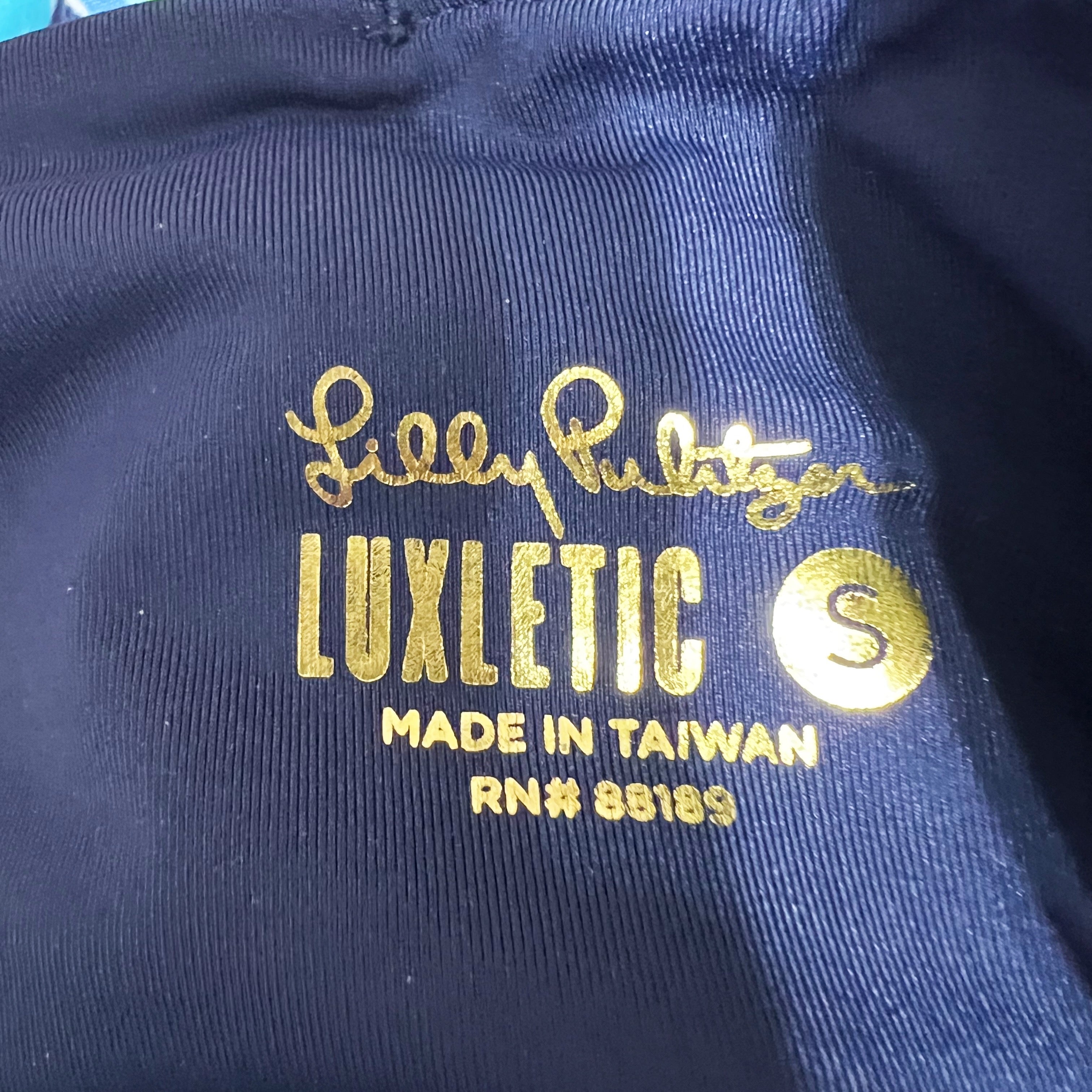 NEW Lilly Pulitzer UPF 50+ Luxletic Weekender Midi Legging Bringing Mermaid Back