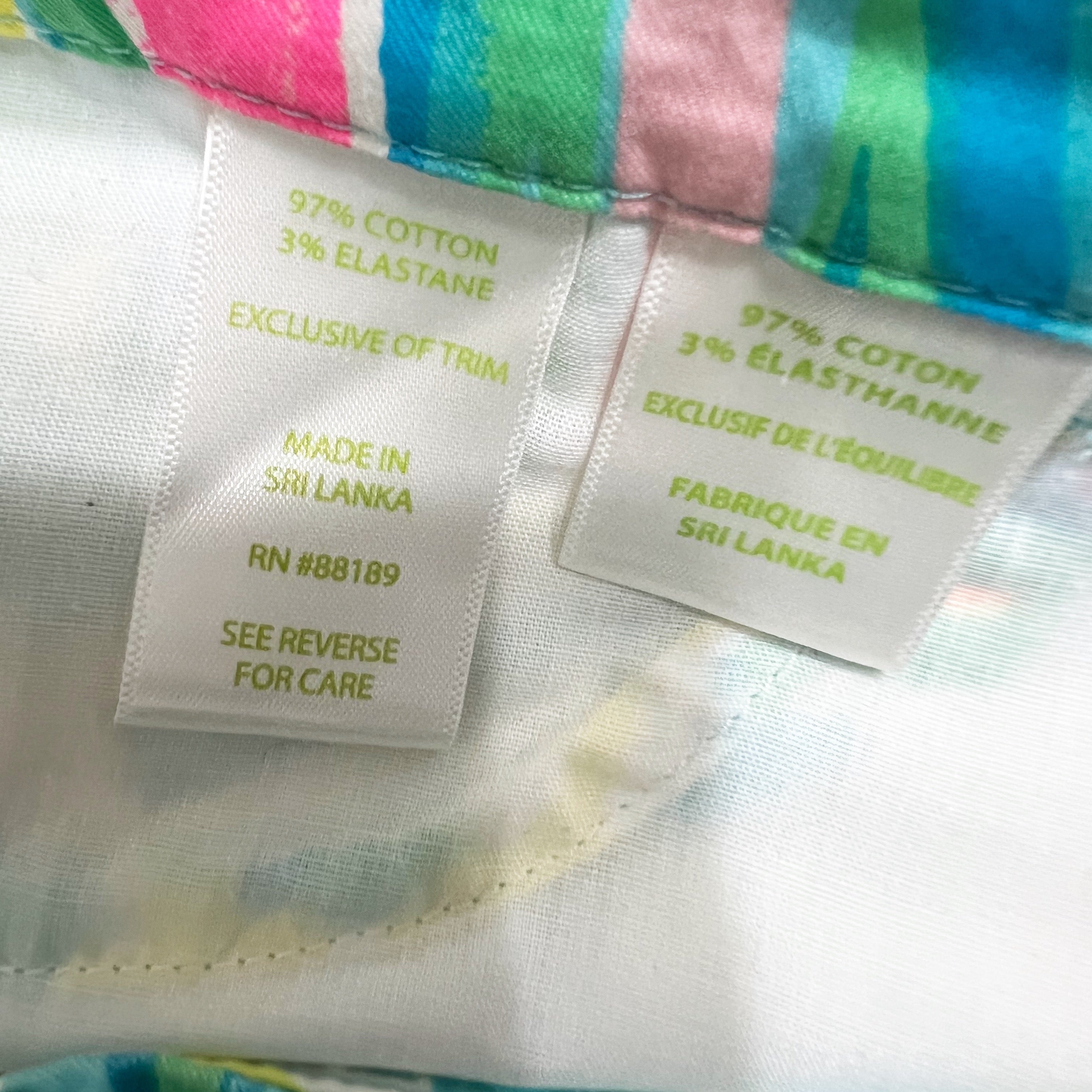 NEW Lilly Pulitzer Callahan Chino Cotton Ankle Crop Sea Salt And Sun Print Pants