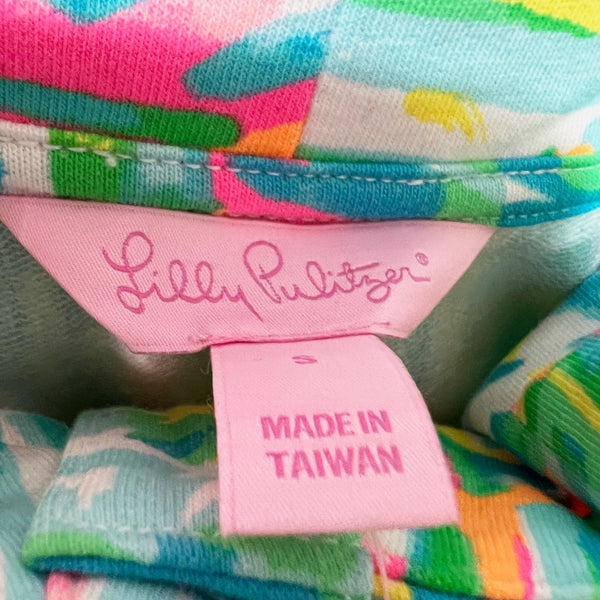NEW Lilly Pulitzer UPF 50+ Captain Popover Sea Salt And Sun Printed Sweater S
