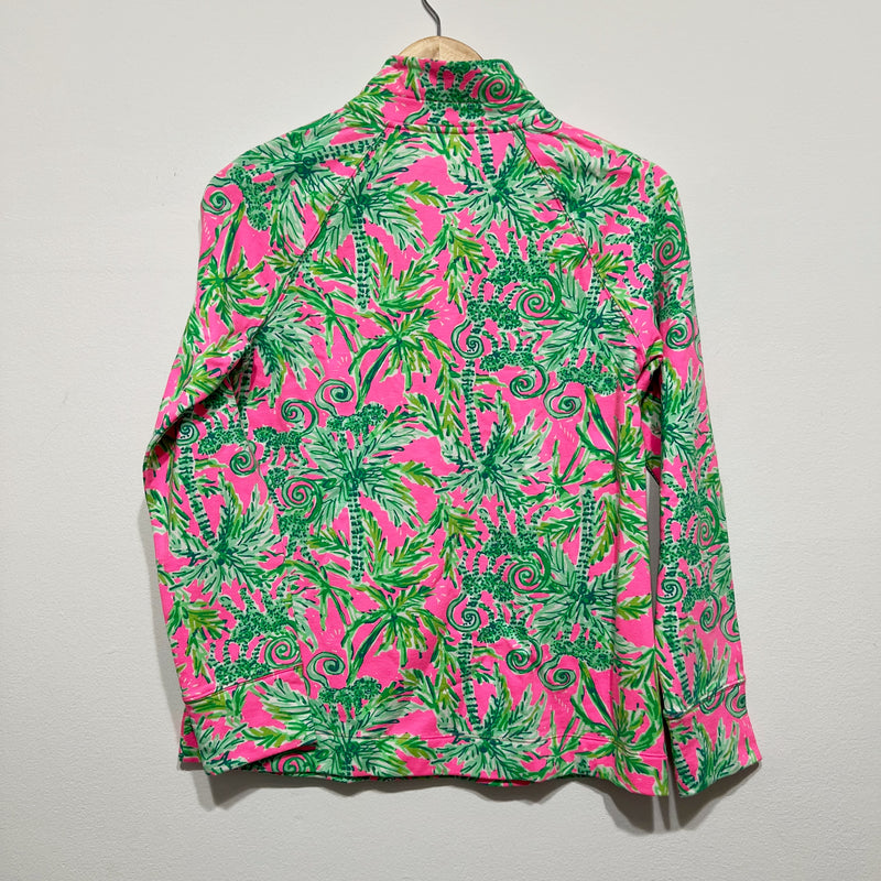 NEW Lilly Pulitzer UPF 50+ Skipper Popover Sweater Prosecco Pink Hangin Around S