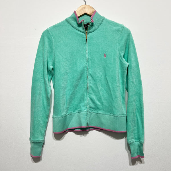 NEW Ralph Lauren Black Label Mercerized Cotton French Terry Full Zip Jacket M