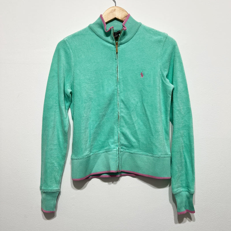 NEW Ralph Lauren Black Label Mercerized Cotton French Terry Full Zip Jacket M