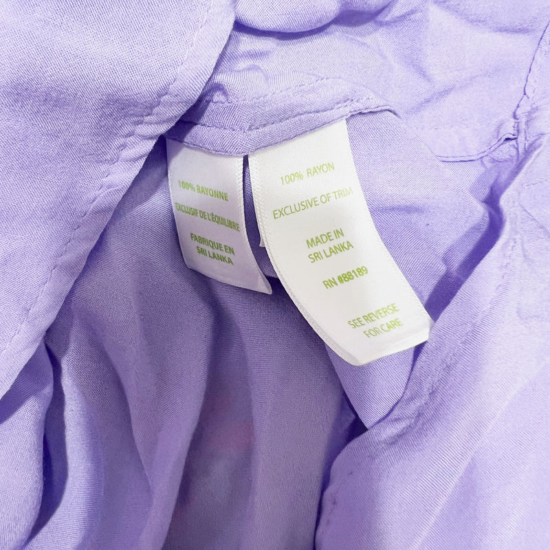 NEW Lilly Pulitzer Stacey Sleeveless V Neck Lightweight Blouse Lilac Verbena S