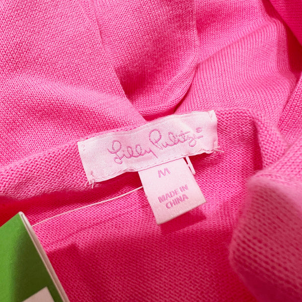 NEW Lilly Pulitzer Marielle Cotton Oh Shift Intarsia Graphic Print Crew Sweater