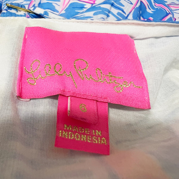 Lilly Pulitzer Analeese Cotton Belt Tiered Midi Dress Zanzibar Blue Boatylicious