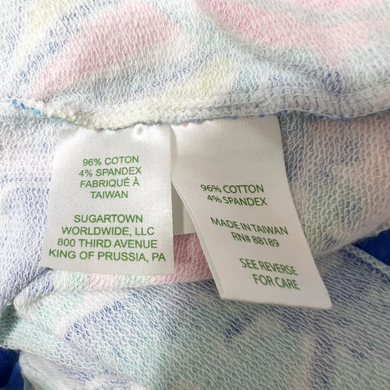 Lilly Pulitzer Skipper Popover UPF 50+ Casa Del Sol Blue Pink Print Sweater XS