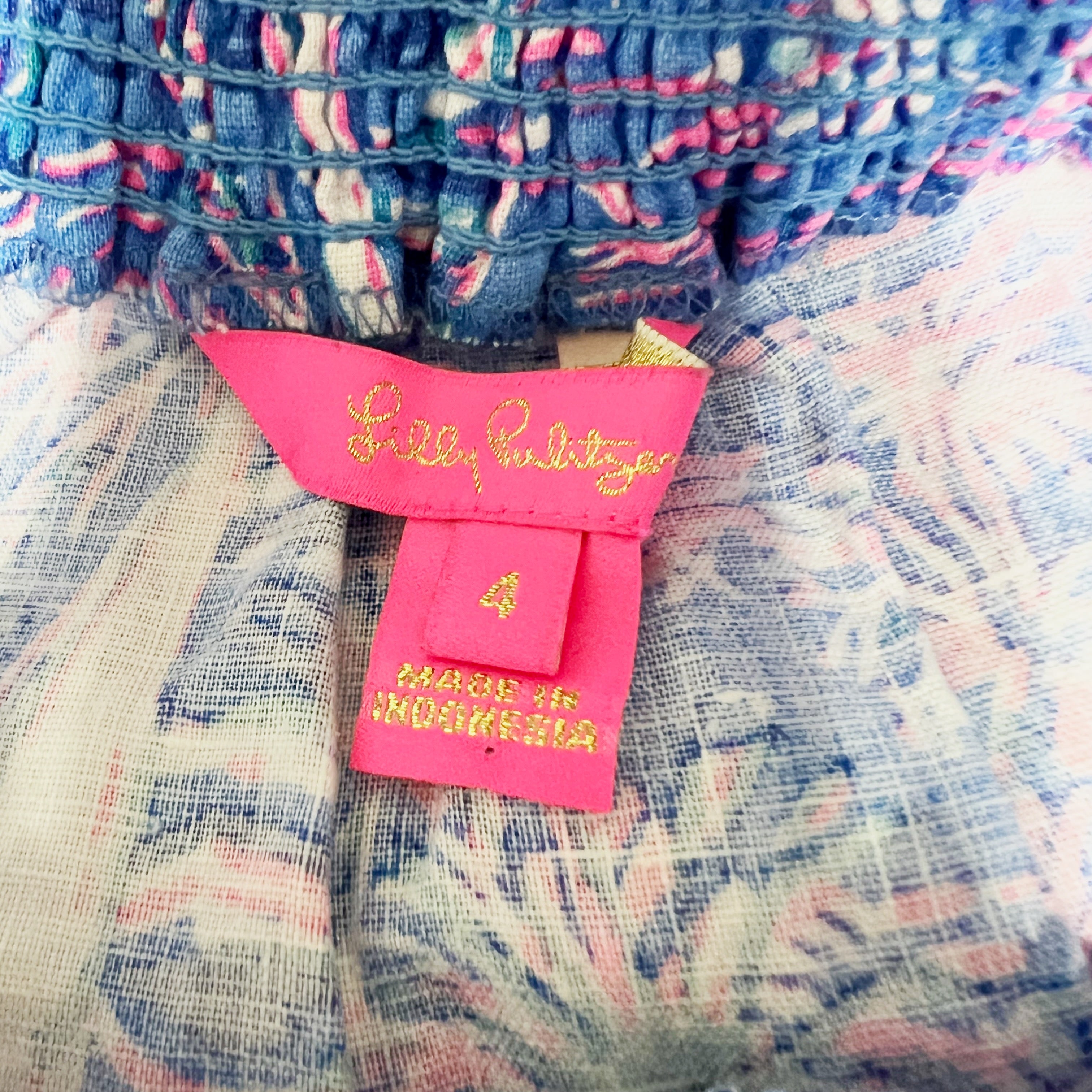 Lilly Pulitzer Keating Boca Blue Its A Sailabration Linen Blouse Shirt Top 4