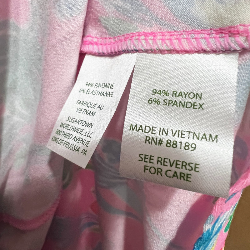 Lilly Pulitzer Verona Flutter Sleeve Havana Pink Casa Jaguar Print Maxi Dress 4